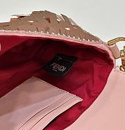 Fendi Baguette mini pink sequin shoulder bag - 2