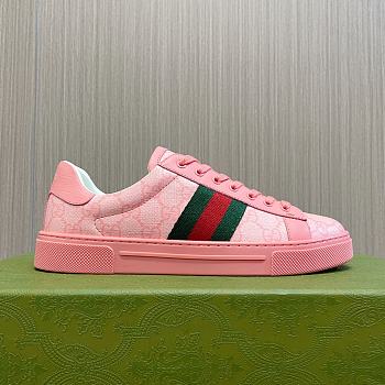 Gucci Ace GG Pink Sneakers 