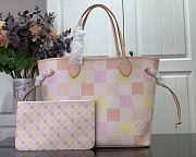 Louis Vuitton Neverfull MM Peach Bag - 1