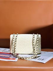 Chanel CF 20 limited white sequin bag - 4