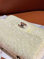 Chanel CF 20 limited white sequin bag - 2