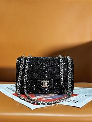 Chanel CF 20 limited black sequin bag - 2