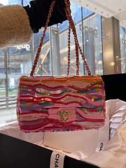 Chanel CF 20 limited colorful sequin bag - 3