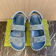 Gucci Double G Denim Sandal - 1