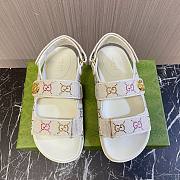 Gucci Double G White Sandal - 1