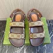 Gucci Double G Brown Sandal - 1