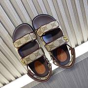 Gucci Double G Brown Sandal - 4