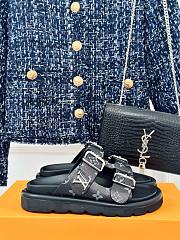 Louis Vuitton Bom Dia black sandals  - 2