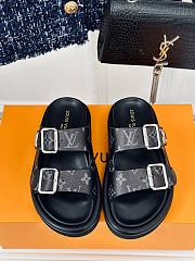 Louis Vuitton Bom Dia black sandals  - 4