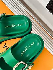 Louis Vuitton Bom Dia green sandals - 2