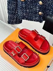 Louis Vuitton Bom Dia red sandals - 3