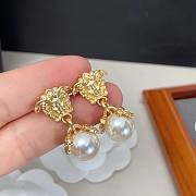Versace medusa pearl earings  - 6