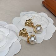 Versace medusa pearl earings  - 5