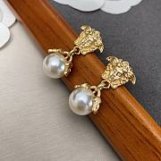 Versace medusa pearl earings  - 3
