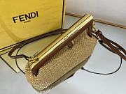 Fendi First small natural straw bag - 6