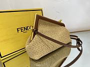 Fendi First small natural straw bag - 5