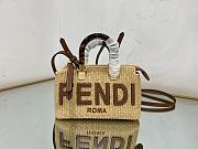 Fendi By The Way small natural straw bag - 1