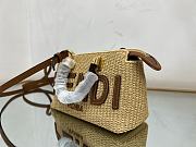 Fendi By The Way small natural straw bag - 5