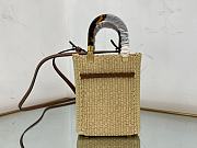 Fendi Sunshine small natural straw bag - 6