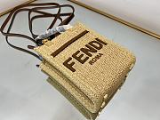 Fendi Sunshine small natural straw bag - 5