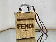 Fendi Sunshine small natural straw bag - 3