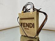 Fendi Sunshine small natural straw bag - 2