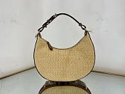 Fendi Fendigraphy natural straw bag - 1