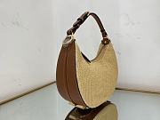 Fendi Fendigraphy natural straw bag - 4