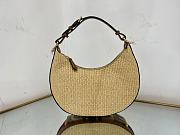 Fendi Fendigraphy natural straw bag - 3