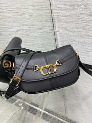 Dior Small CD Besace Black Calfskin Bag - 2