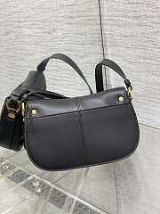 Dior Small CD Besace Black Calfskin Bag - 3