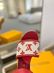 Louis Vuitton Starboard Wedge Red Sandals - 2