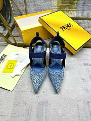 Fendi Colibri denim heels - 5