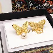 Dior butterfly earrings  - 5