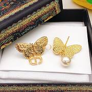 Dior butterfly earrings  - 3