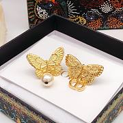 Dior butterfly earrings  - 4