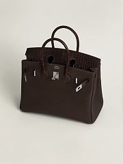 Hermès Birkin 25 Rouge Sellier Matte Alligator and Togo Touch Gold Hardware - 4