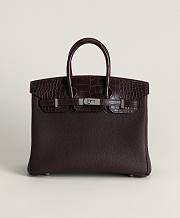 Hermès Birkin 25 Rouge Sellier Matte Alligator and Togo Touch Gold Hardware - 1