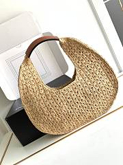 Celine Triomphe raffia tote bag   - 3