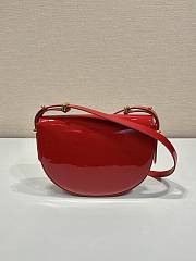 Prada patent red leather shoulder bag - 6