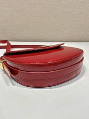 Prada patent red leather shoulder bag - 5