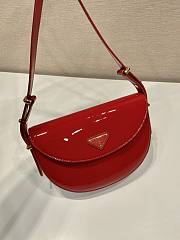 Prada patent red leather shoulder bag - 2