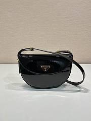 Prada patent black leather shoulder bag - 1