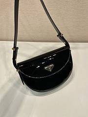 Prada patent black leather shoulder bag - 3