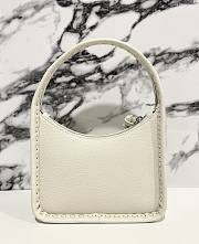 Fendi White Mini Fendessence Logo Plaque Tote Bag - 2