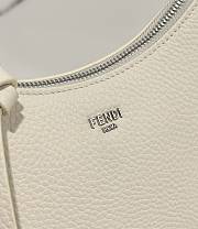 Fendi White Mini Fendessence Logo Plaque Tote Bag - 4