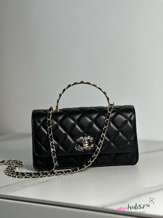 Chanel Woc Letters Top Handle Chain Wallet - 1