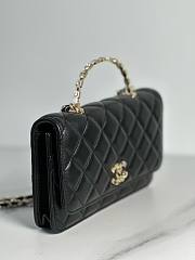 Chanel Woc Letters Top Handle Chain Wallet - 6