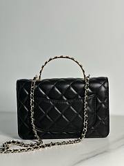 Chanel Woc Letters Top Handle Chain Wallet - 5