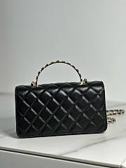 Chanel Woc Letters Top Handle Chain Wallet - 2